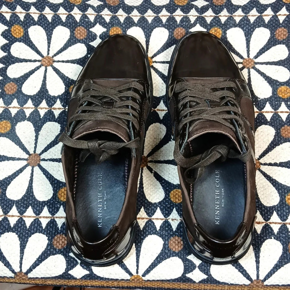 Kenneth Cole NY Down The Line Men's Brown Leather sneaker size 7M - Picture 3 of 8